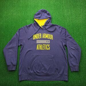Under Armour Storm Hoodie Mens XL Blue Sweatshirt Pullover Athletics Outdoor